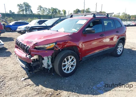 2015 Jeep Cherokee Sport z USA, uszkodzony, nr VIN 1C4PJMAB3FW564718